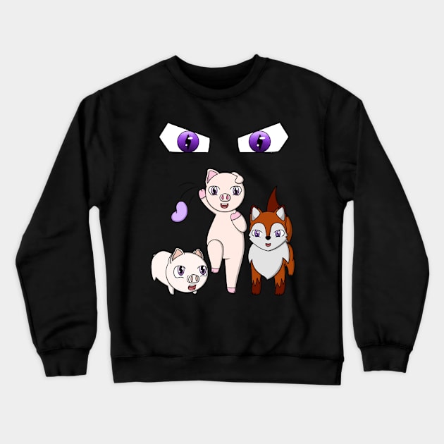 Piggly Crewneck Sweatshirt by PixieBean